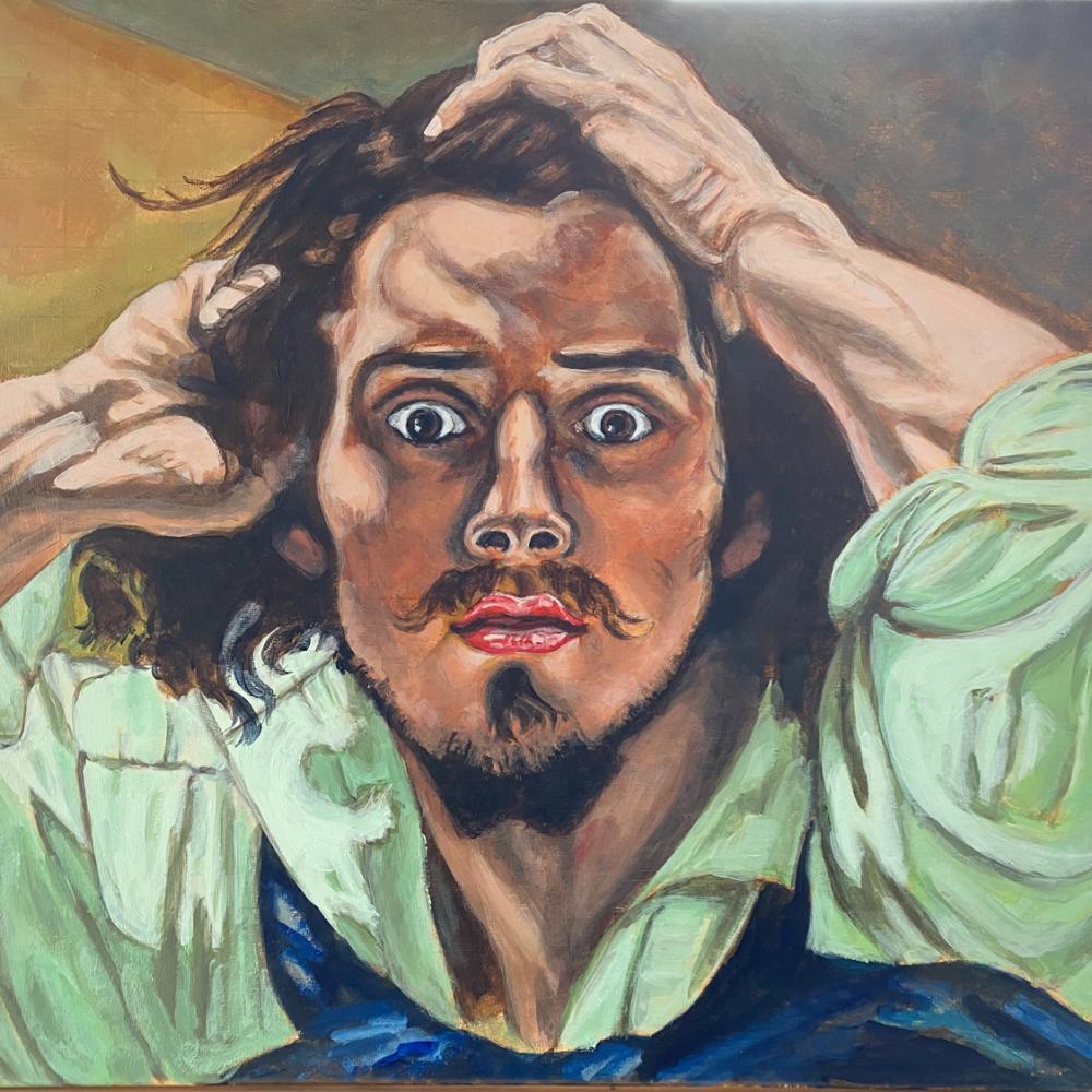 After Courbet le Desespere - Acrylic